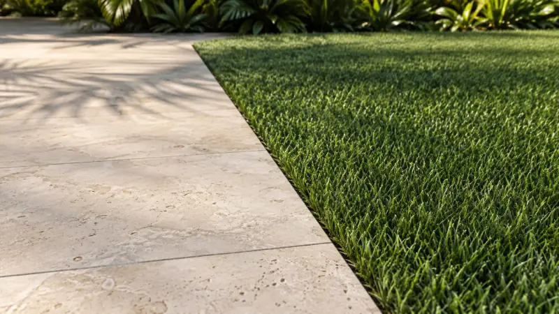 Design visualization of a Palm Beach garden and terrace